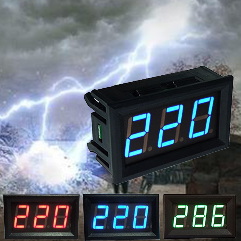 AC70v-500v Universal Precise Digital Display 2 Wire Decimal Measurement Professional Led Head Voltmeter Useful