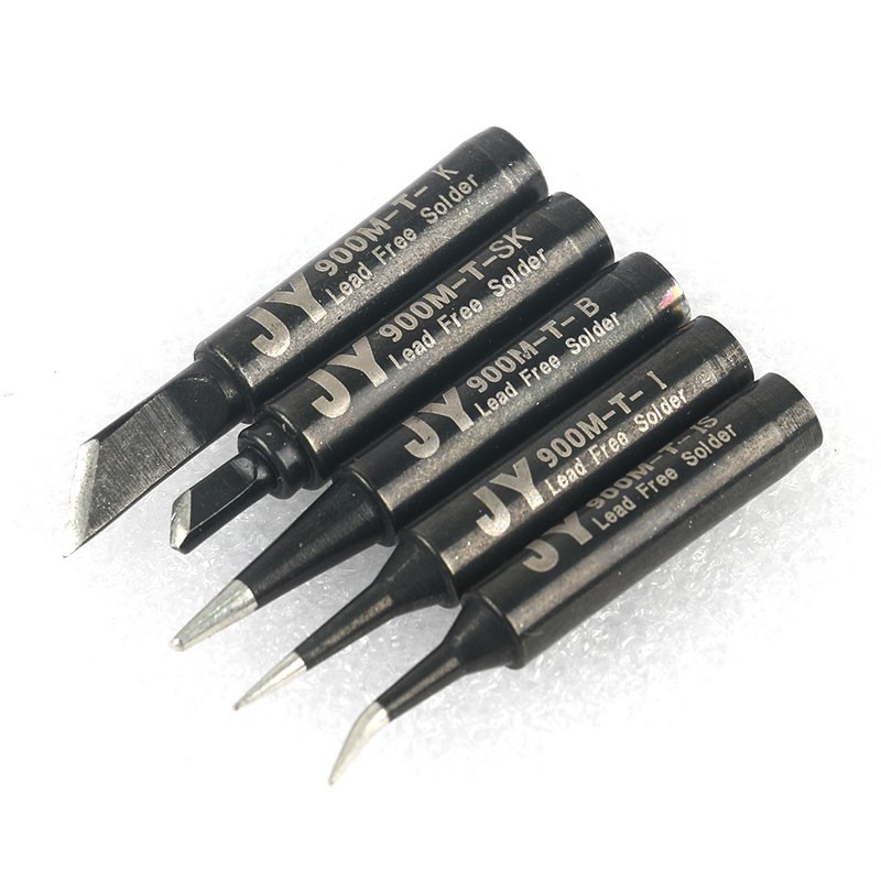 14pcs/lot JY Black Lead-Free Soldering Soldering Iron Tips 900M-T-K for Haku 936 FX888/888D SAIC CXG YIHUA AOYUE