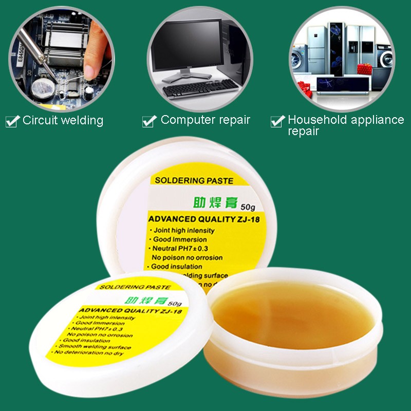 50g Soldering Flux Soldering Paste Low Temperature Lead Free Soldering Grease Cream for Phone Metal Kit Drop Shipping