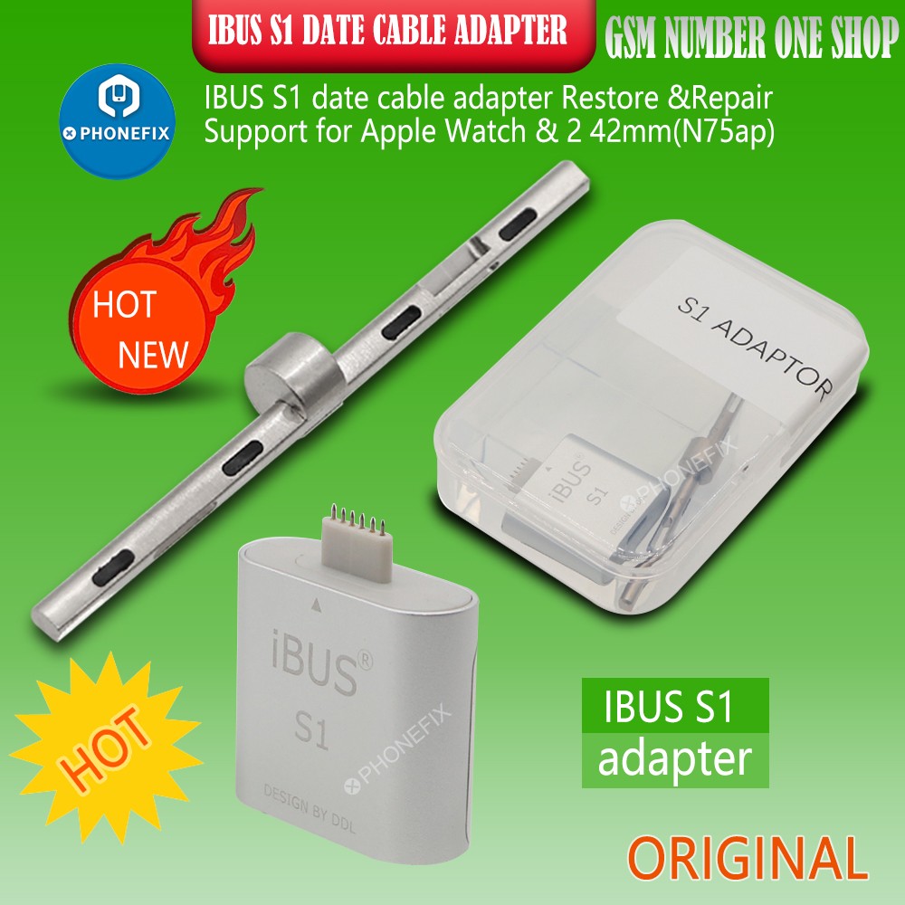 IBUS S1 S2 S4 S5 Date Cable Adapter Restore Repair Tool for Apple Watch Series 1, 2, 3, 4 and 5 for Iwatch 38mm 42mm 40mm 44mm