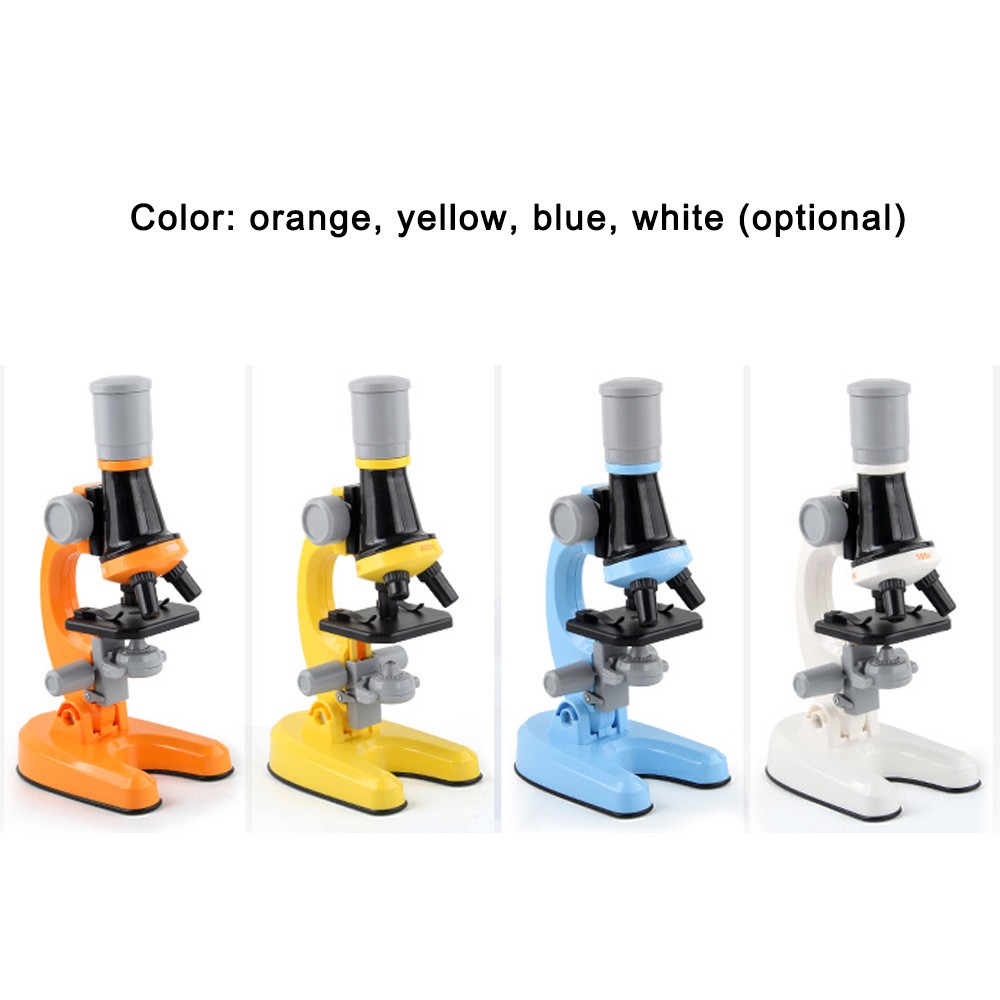 Children Biological Microscope Microscope Kit Lab LED 100X-400X-1200X School Home Science Educational Toy Gift for Kids Child