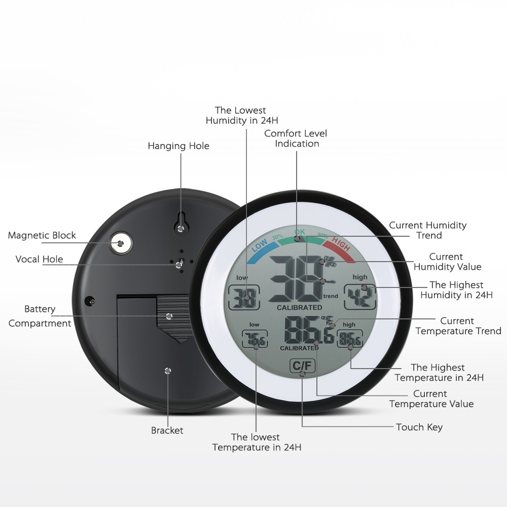 Multifunctional Digital Thermometer Hygrometer Thermometer Digital Temperature Hygrometer Controller As Weather Station