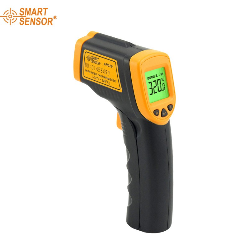 LDC IR Digital Display Infrared Thermometer AR320 -32 ~ 380C(-26 ​​~ 716F) Non-contact IR Laser Point Gun Thermometer