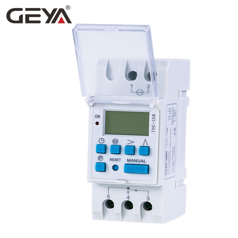 GEYA-مؤقت فلكي THC ، مفتاح LCD ، 16A ، 20A ، 30A ، 110V ، 220V