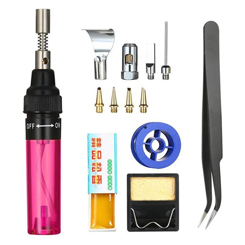 Gas Welding Tool Cordless Electric Welding Iron Gas Soldering Iron Set Set