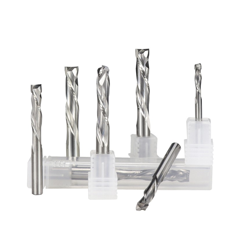 XCAN Up Down Cutter 3.175/4/5/6/8/10mm Shank CNC Router Bit for Woodworking 2 Flute Carbide End Mill Wood Mills Cutter