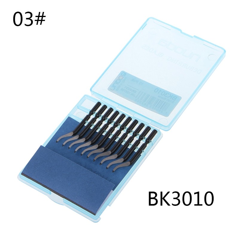 10pcs Rapid Steel Rotary Blade BS1010 BS1018 BK3010 Blade Plastic Copper Aluminum Corner Crack Deburring Trimming Tools M09 22