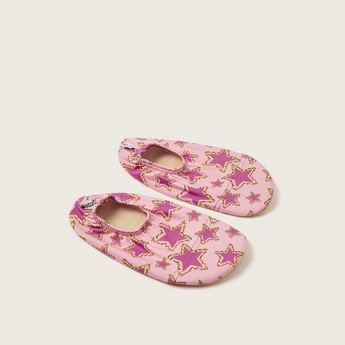 Slipstop Star Print Slip-On Shoes