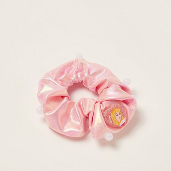 Disney Aurora Princess Heart Accent Glittered Scrunchie