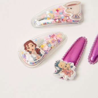 Disney Princess Embellished Tic Tac Hair Clip - Set of 4