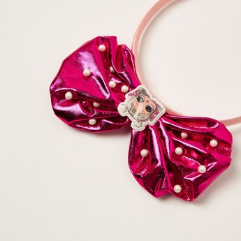 L.O.L. Surprise! Bow Accented Hairband with Pearl Accents