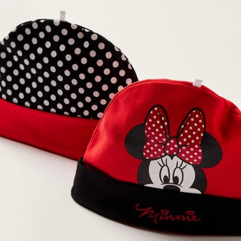 Minnie Mouse Print Beanie - Set of 2