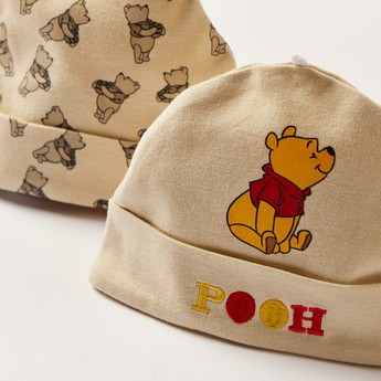 Winnie The Pooh Print Beanie - Set of 2