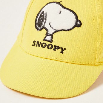 Disney Snoopy Embroidered Cap with Elastic Closure