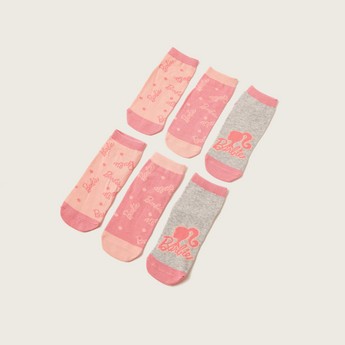 Barbie Print Socks - Set of 3