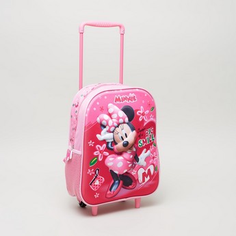 Disney Minnie Mouse Print 3-Piece Trolley Backpack Set - 12 inches