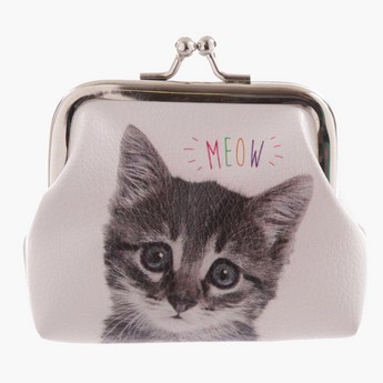 Puckator Textured Cat and Dog Meow Woof Tic Tac Purse