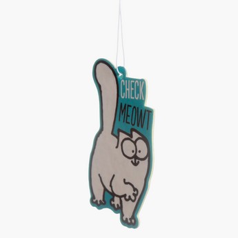 Puckator Vanilla Scented Simon's Cat Check Meowt Air Freshener