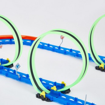 Tengleader Glow Power 49-Pieces Speed Track Racer Set