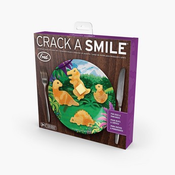 Fred Crack a Smile Dinosaur Shaped Silicone Mould and Plate Set