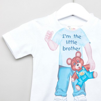 Just Add A Kid Printed T-shirt with Short Sleeves