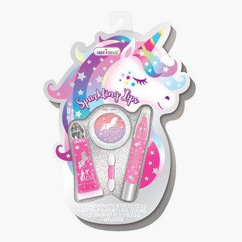 Hot Focus Sparkling Lips Unicorn Shaped Playset