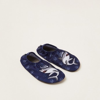 Slipstop Shark Print Slip-On