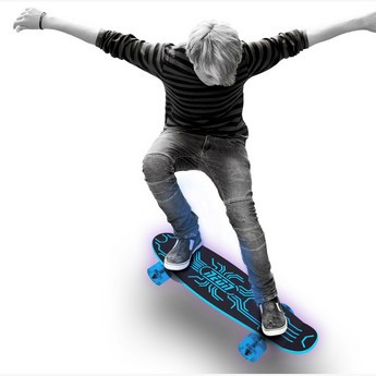 Neon Hype Skateboard with Light