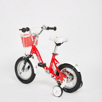 Chipmunk Printed Bicycle with Basket - 12 inches