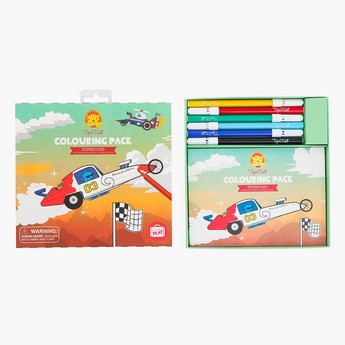 Tiger Tribe Supercars Colouring Pack