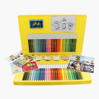 Multiprint Minion Theme 60-Piece Felt Tip Pen and Stamp Set