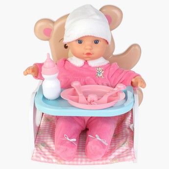 Lotus Baby Doll with Feeding Accessories