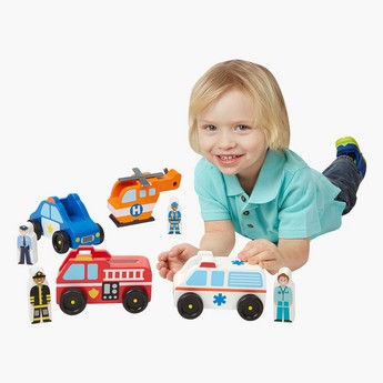 Melissa and Doug Emergency Vehicle Set