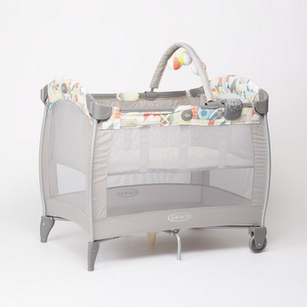 Graco Contour Electra Playard Travel Cot with Removable Toy Bar