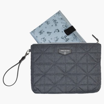 TWELVElittle Quilted Denim Pouch Diaper Bag