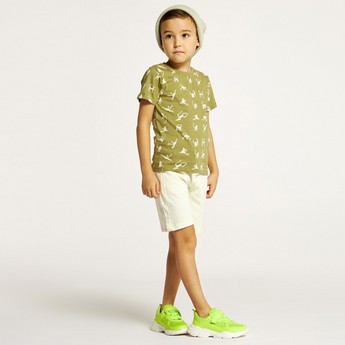 Juniors 3-Piece Printed T-shirts and Shorts Set