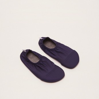 Slipstop Navy Junior Slip-On Shoes