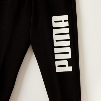 PUMA Printed Track Pants with Elasticated Waistband and Pockets