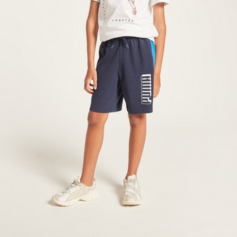 PUMA Printed Shorts with Drawstring Closure