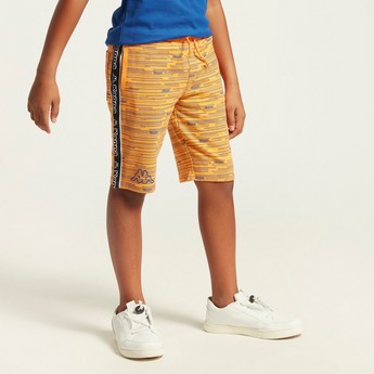 Kappa Solid Shorts with Elasticated Closure and Pockets