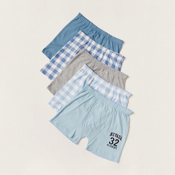 Juniors Printed Boxers - Set of 5