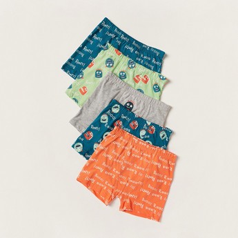 Juniors Printed Boxers - Set of 5