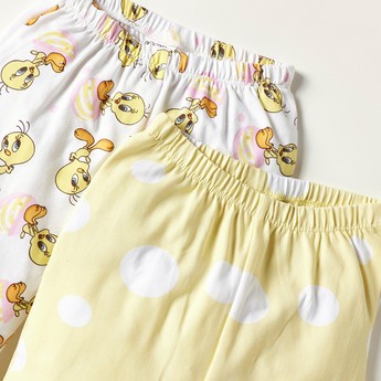 Tweety Print Leggings - Set of 2