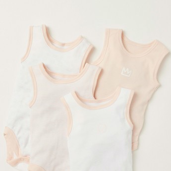 Juniors Printed Sleeveless Bodysuit - Set of 7