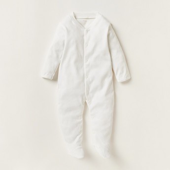 Love Earth Solid Sleepsuit with Long Sleeves - Set of 3