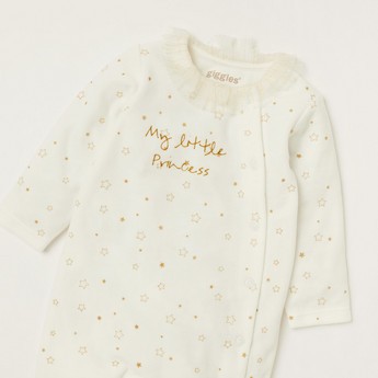 Giggles All-Over Print Closed Feet Sleepsuit with Snap Closure