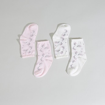 Juniors Printed Socks - Set of 2