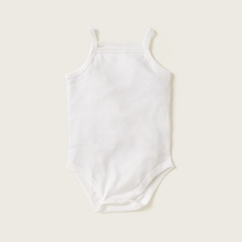 Juniors Solid Sleeveless Bodysuit - Set of 5