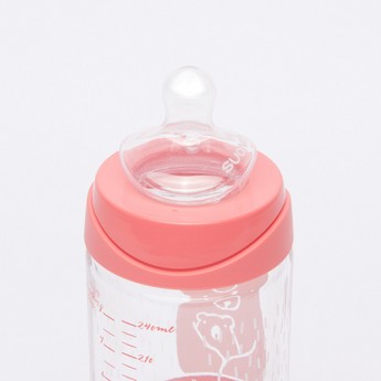 Suavinex Printed Feeding Bottle - 240 ml