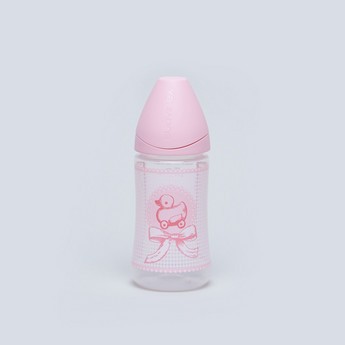 Sauvinex Feeding Bottle with Pacifier and Chain